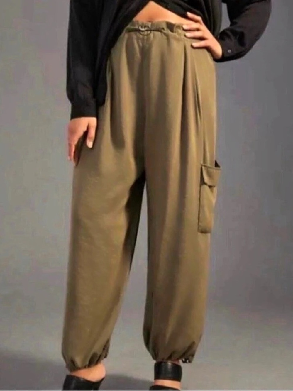 Pilcro Cade 100% Cotton Low-Slung Cargo Pants Cade Cargo Pants Olive XL